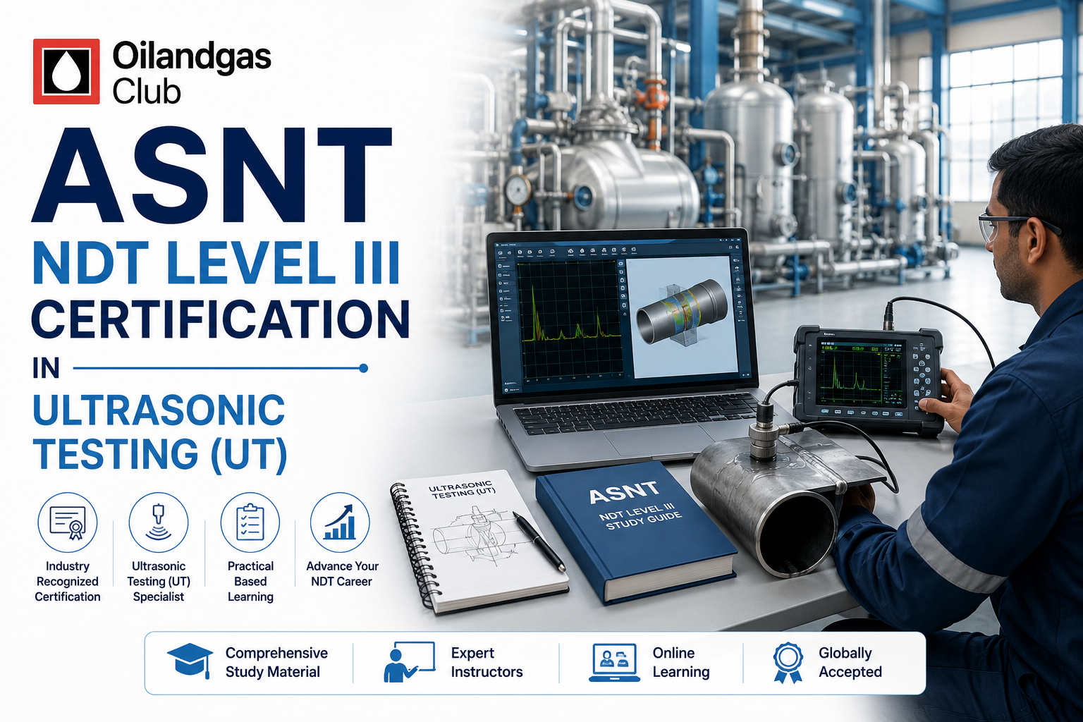 ASNT NDT Level III Certification - Ultrasonic Testing (UT)