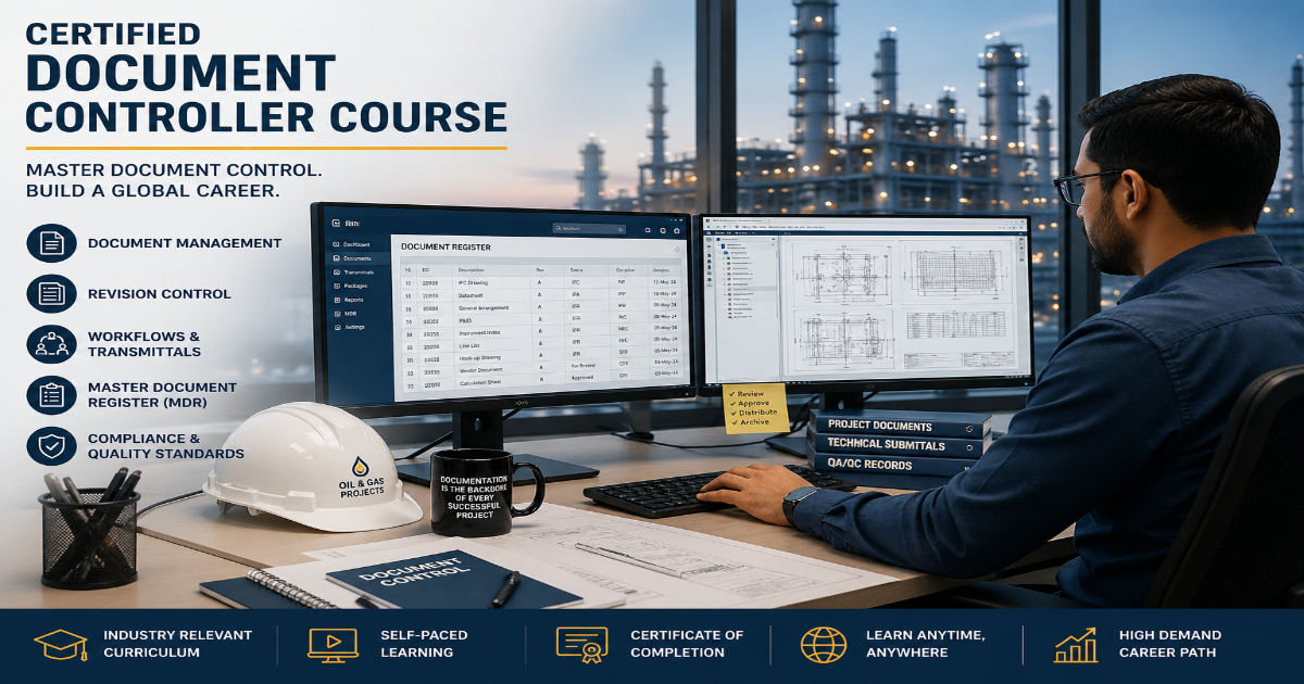 Certified Document Controller Course – Build a High-Demand Career in Oil & Gas